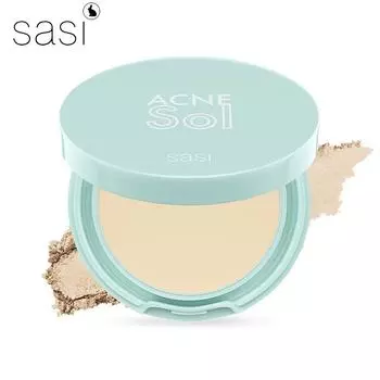 Компактная пудра Sasi Acne Sol №01-02 4,5 г. - Тайская косметика 01 Light
