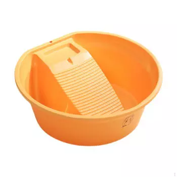 Компактная раковина для стирки одежды — простое решение для стирки жёлтый