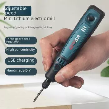 Компактная ручная электрическая шлифовальная машина: Инструмент для полировки и резьбы по нефриту, аккумуляторная мини-дрель для домашнего использования 1 piece set paper box