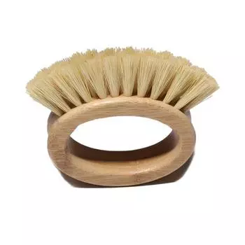 Компактная щетка для овощей. Практичная надежная безопасная бамбуковая щетка для овощей. Brush