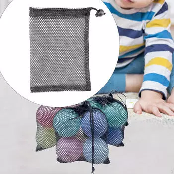 Компактная сетчатая сумка с завязками для хранения и организации 7cmx13cm