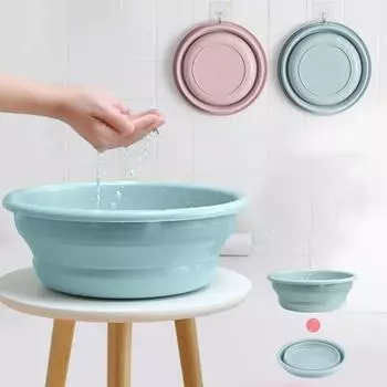 Компактная складная раковина для кемпинга, многофункциональная ванна для стирки для младенцев S синий