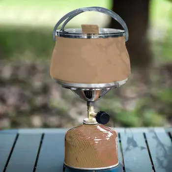 Компактная складная силиконовая кастрюля для кемпинга, походов, пикника, складная кастрюля, чайник хаки