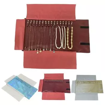 Компактная сумка-органайзер для ювелирных изделий, дорожная сумка-органайзер для ювелирных изделий, портативная сумка для хранения украшений в рулонах, сумки для хранения бежевый