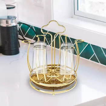 Компактная сушилка для чашек для эффективного хранения и организации Golden