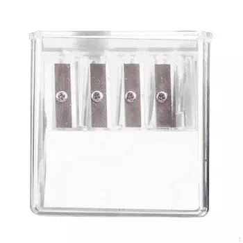 Компактная точилка для карандашей с 4 универсальными отверстиями для художников и студентов синий