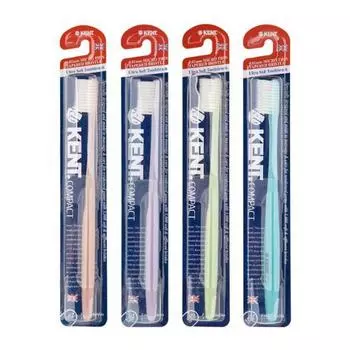 Компактная ультратонкая зубная щетка KENT (случайный цвет, тонкий тип)