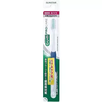 Компактная зубная щетка Gum Periodontal Pro Care #588 [4-рядная головка/нормальная]