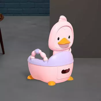 Компактное детское сиденье для унитаза Baby Potty для детей 0–7 лет розовый