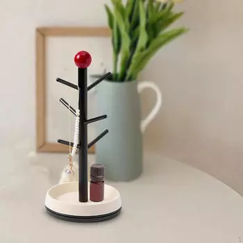 Компактное решение для хранения чашек и бутылок с дренажной системой Black and Red