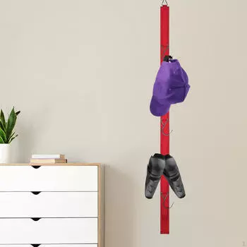 Компактное решение для хранения хоккейной экипировки для легкой организации красный