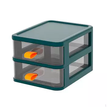 Компактное решение для хранения на столе для организации дома и офиса 2 layer white