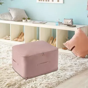 Компактное решение для хранения постельного белья и одежды бежевый