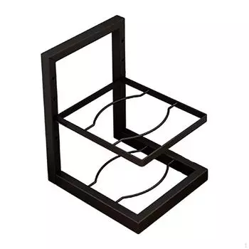 Компактное решение для хранения посуды на домашней кухне two layers