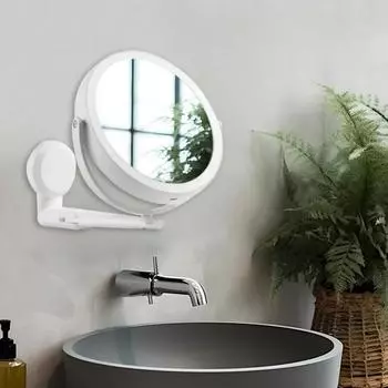 Компактное светодиодное USB-зеркало для макияжа с сенсорным экраном и функцией затемнения (Не подлежит перезарядке) белый