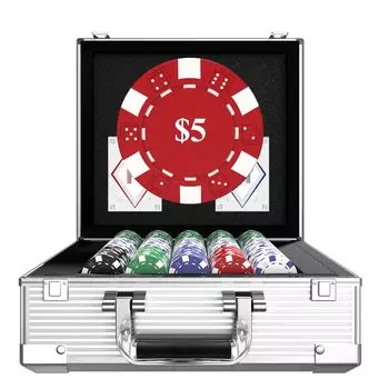 Компактные алюминиевые фишки для покера, фишки казино для Техаса и блэкджека с набором номиналов фишек, вес 11,5 г, пронумерованные, футляр, Холдем (600 индикация) белый