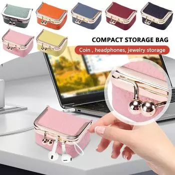 Компактные, держатели для монет, золотые сумки, серьги, ожерелья, кольца, сумки для хранения ювелирных изделий, высококачественные шкатулки для ювелирных изделий One Size жёлтый