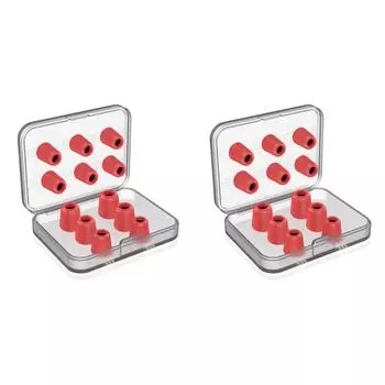 Компактные и легкие амбушюры Comply Foam Tips для наушников (красный)