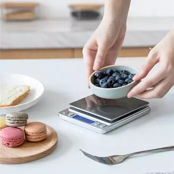 Компактные и портативные кухонные весы, весы для выпечки, ювелирные весы, компактный размер, легко чистить, универсальные золотые весы, точное взвешивание 30000.1g