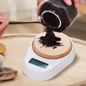 Компактные кухонные весы емкостью 500 г, точный измерительный инструмент для выпечки White