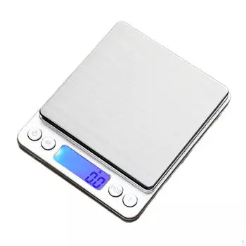 Компактные кухонные весы из нержавеющей стали для измерения выпечки 1 KG