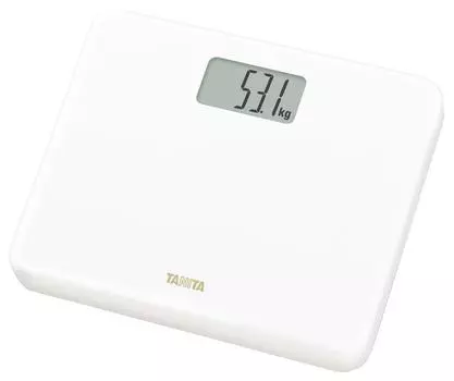 Компактные весы Tanita WH включаются, когда вы встаете на весы размера B5 HD-660, Белые, это, Прибл. белый