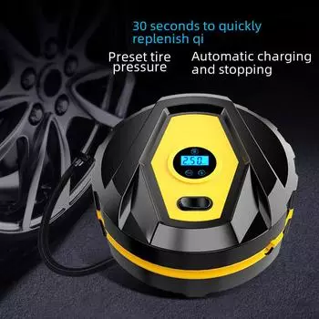 Компактный 12 В автомобильный насос для шин с цифровым дисплеем и высокой мощностью Digital Display