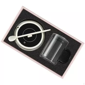 Компактный электрический кофемиксер для использования дома и в офисе белый