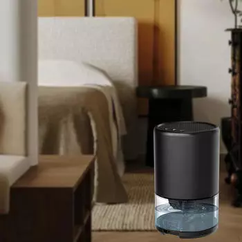 Компактный электрический осушитель с 7-цветным ночником для домашней прачечной, черный белый