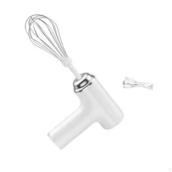 Компактный электрический венчик, беспроводной венчик для приготовления пищи и выпечки White Single Head
