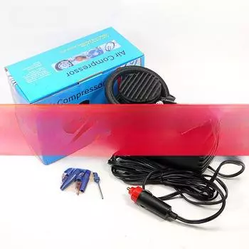 Компактный электрический воздушный насос 12 В для автомобилей, мотоциклов и крупногабаритных транспортных средств