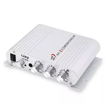 Компактный аудиоусилитель lifepower LEPY Выходная мощность 20 Вт, 20 Вт, 40 Вт, совместимый с сабвуфером, цифровой стереоусилитель мощности, алюминиевый корпус с высокой теплоотдачей
