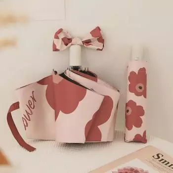 Компактный автоматический зонт от солнца и дождя с защитой от ультрафиолета