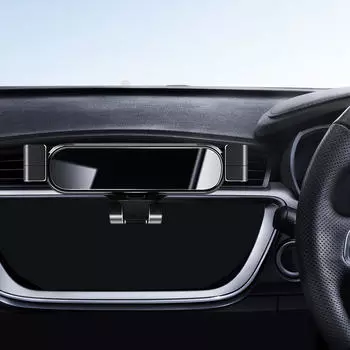 Компактный автомобильный держатель для телефона на вентиляционную решетку, легко зажимается, универсальный алюминиевый сплав, автомобильное крепление для мобильного телефона Argent