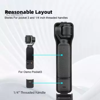 Компактный брызгозащищенный чехол для камеры для Osmo Pocket 3, устойчивый к царапинам чехол для камеры с защитой от падения чёрный