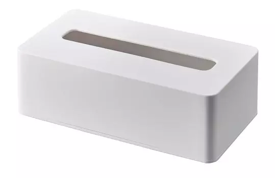 Компактный чехол для салфеток Yamazaki Jitsugyo, высокий, белый [совместимый размер]: Внутренние размеры прибл.. Ш20 x Г10,5 x В6 см Мягкая упаковка салфеток] Башня салфеток