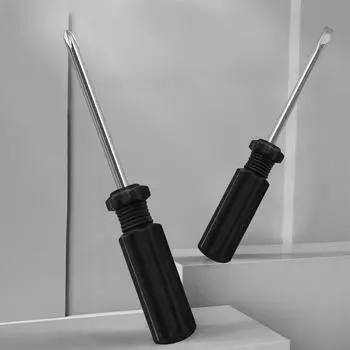 Компактный черный набор мини-отверток - включает крестовые и плоские инструменты Slotted