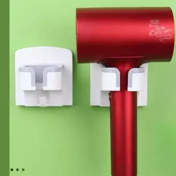 Компактный держатель для фена с настенным креплением для организации ванной комнаты