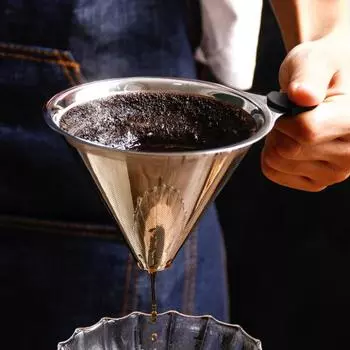 Компактный держатель для кофейного фильтра-конуса, портативный S