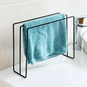 Компактный держатель для полотенец для аккуратной и свободной от беспорядка ванной комнаты и кухни чёрный