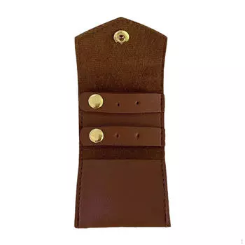 Компактный держатель для украшений с пряжкой для колец и сережек хаки