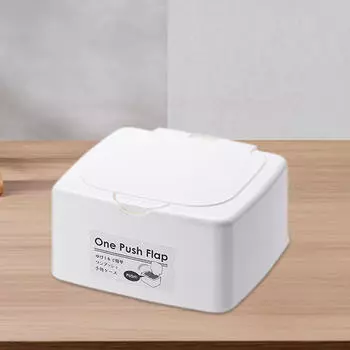 Компактный держатель салфеток с надежной застежкой для хранения косметики и канцелярских принадлежностей 10.3x9.6x5.3cm