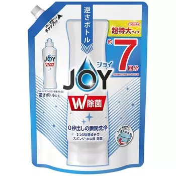 Компактный дезинфицирующий картридж для мытья посуды Joy, большой объем 960 мл, 1 шт.