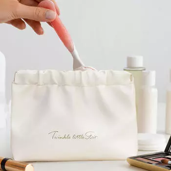 Компактный дорожный органайзер для аксессуаров для волос и косметики белый