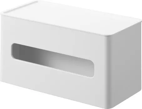 Компактный футляр для влажных салфеток Yamazaki Jitsugyo, белый x D11 x Tower Tissue Holder Tissue Box 2040 (Ямадзаки) Двусторонний и приблизительный. Ш21,7 В11,8 см белый