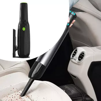 Компактный и эффективный автомобильный пылесос для чистки салона чёрный