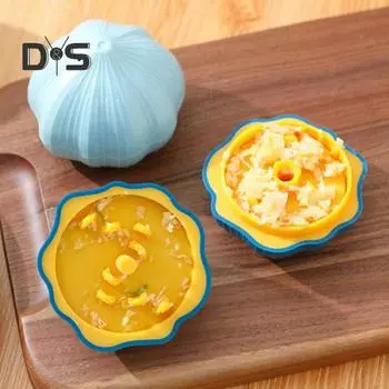 Компактный измельчитель чеснока, удобный пластиковый вращающийся мини-измельчитель для чеснока, измельчитель, прижимной пресс белый