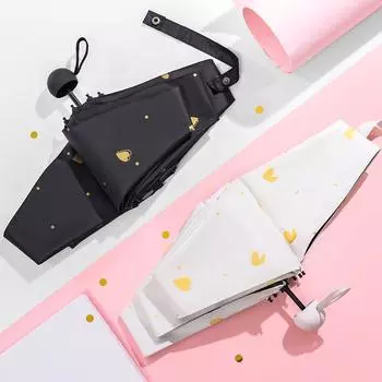 Компактный капсульный зонт двойного назначения: Портативный, складной, легкий, защита от солнца и дождя Bare Umbrella