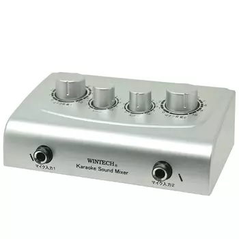Компактный караоке-микшер WINTECH для караоке-микшера Echo Tone Duet CKM-1 серебряный