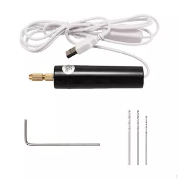 Компактный комплект электрической ручной дрели для поделок и изготовления ювелирных изделий своими руками Style A